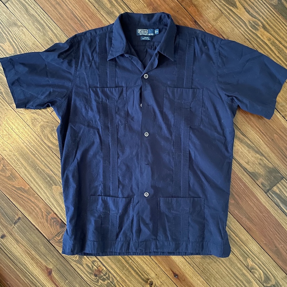 Polo Ralph Lauren Guayabera-Style Shirt Size M
